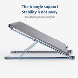 Adjustable Laptop Stand - Aluminium, Vertical Cooling, Portable - dealskart.com.au