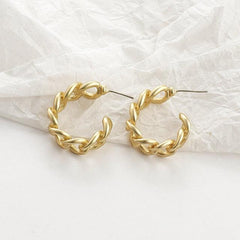 Aensoa Women's Drop Tassled Gold Finished Earrings - Zinc Alloy - dealskart.com.au