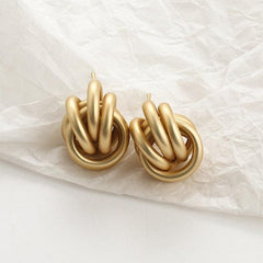 Aensoa Women's Drop Tassled Gold Finished Earrings - Zinc Alloy - dealskart.com.au