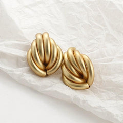 Aensoa Women's Drop Tassled Gold Finished Earrings - Zinc Alloy - dealskart.com.au