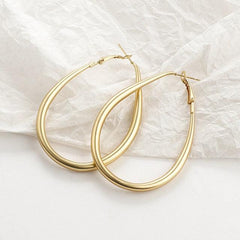 Aensoa Women's Drop Tassled Gold Finished Earrings - Zinc Alloy - dealskart.com.au