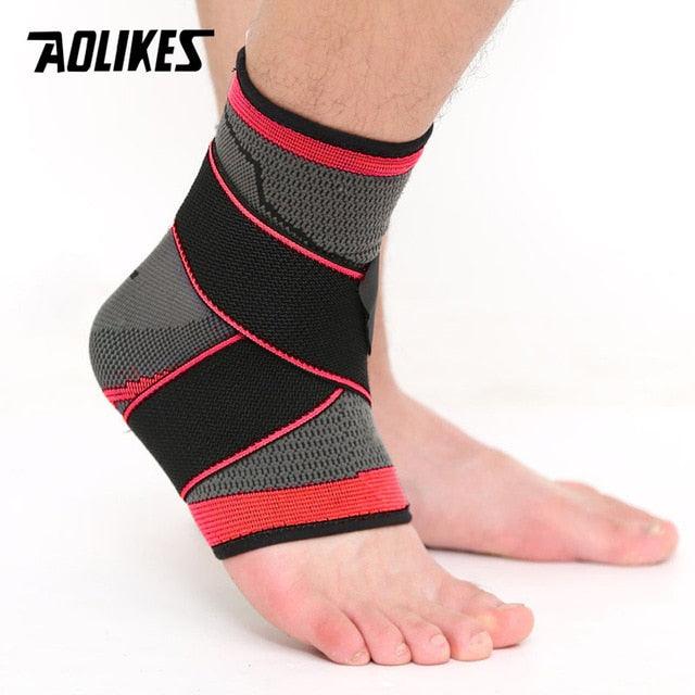 AOLIKES Ankle Support Neoprene Compression Brace with Adjustable Velcro - dealskart.com.au