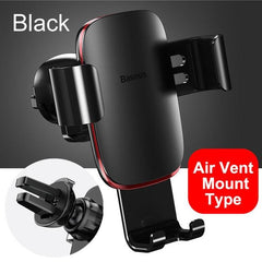 Base-us Car Phone Holder for Car Air Vent / CD Slot Mount Phone Holder Stand for iPhone Samsung Metal Gravity Mobile Phone Holder - dealskart.com.au