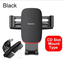 Base-us Car Phone Holder for Car Air Vent / CD Slot Mount Phone Holder Stand for iPhone Samsung Metal Gravity Mobile Phone Holder - dealskart.com.au