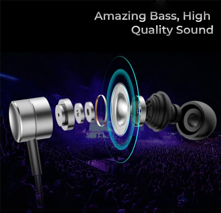 Base-us H04 High Bass Wired In-Ear Sports Earphones - dealskart.com.au