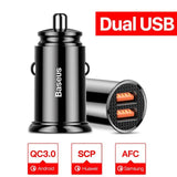 Baseus USB Car Charger 4.0 3.0 For iPhone Xiaomi Mobile Phone - dealskart.com.au
