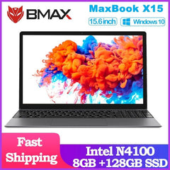 BMAX X15 Laptop - 15.6 Inch, Intel Gemini Lake N4100, 8GB RAM, 128GB SSD, Intel UHD Graphics 600 - dealskart.com.au