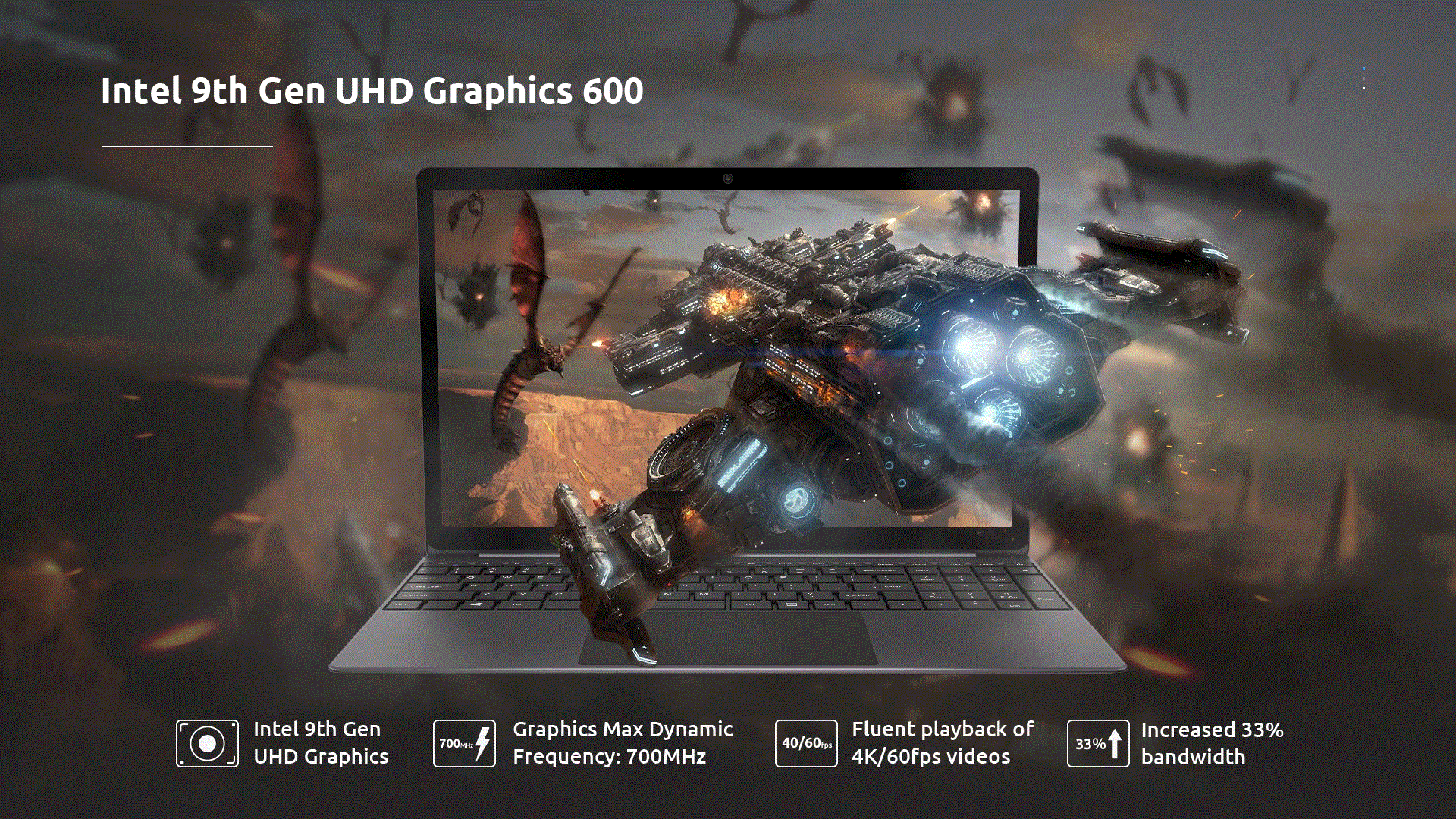BMAX X15 Laptop - 15.6 Inch, Intel Gemini Lake N4100, 8GB RAM, 128GB SSD, Intel UHD Graphics 600 - dealskart.com.au
