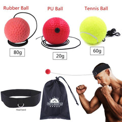 Boxing Reflex Ball Set 3 Difficulty Agility Training - dealskart.com.au