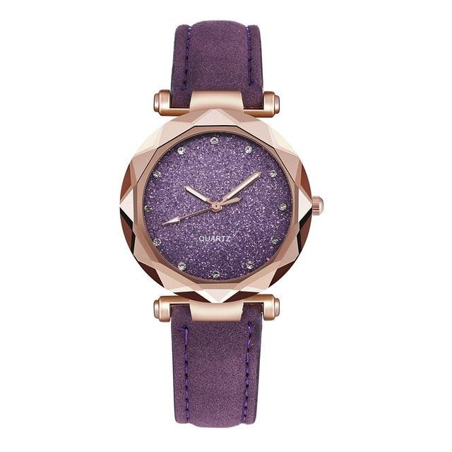 Casual Women’s Classic Leather Wristwatch - dealskart.com.au