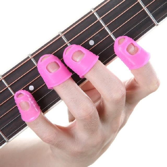 Celluloid Guitar Finger Protector Caps -12 Pcs - dealskart.com.au