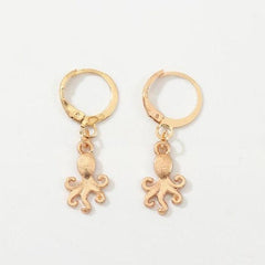 Chinese Style Personality Vintage Goldfish Metal Rhinestones Love Dangle Earrings Fashion Temperament Ladies Jewelry Accessorie - dealskart.com.au