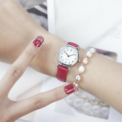 Classic Women’s Round Dial Quartz Wristwatch - dealskart.com.au