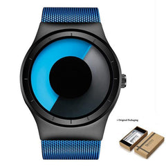 Creative Quartz Watch for Men with Stainless Steel Mesh Band - dealskart.com.au