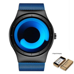 Creative Quartz Watch for Men with Stainless Steel Mesh Band - dealskart.com.au