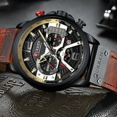 CURREN Men’s Fashion Semi-Functional Luxury Watch - dealskart.com.au