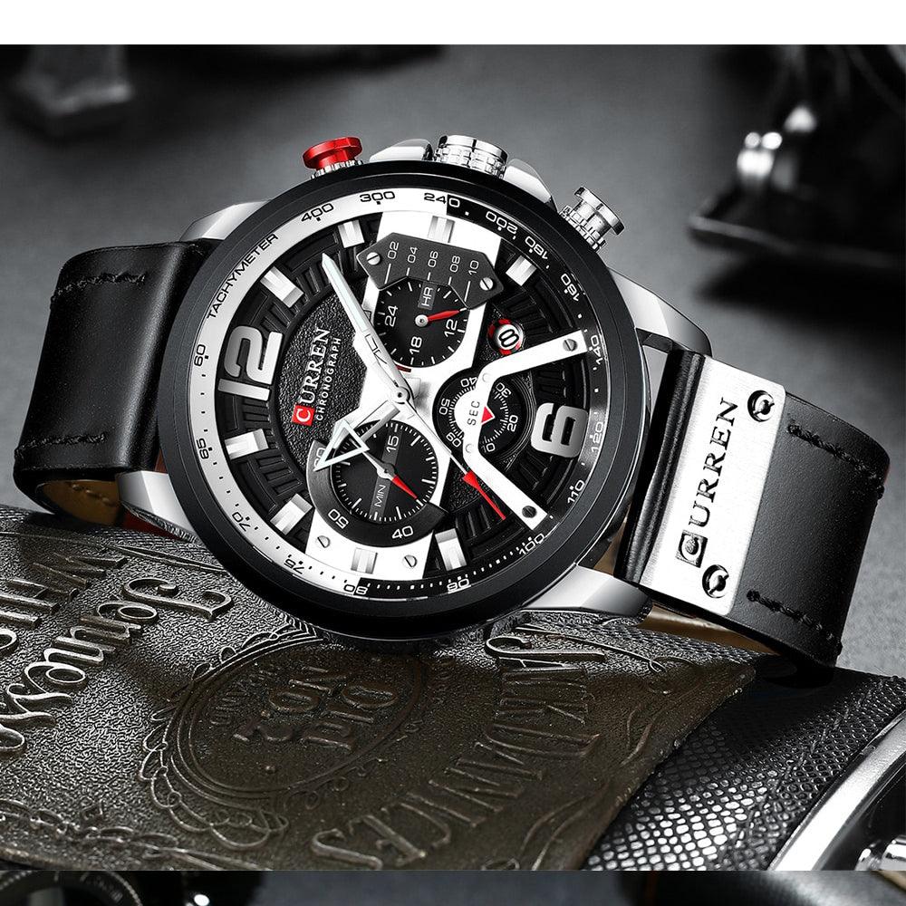 CURREN Men’s Fashion Semi-Functional Luxury Watch - dealskart.com.au