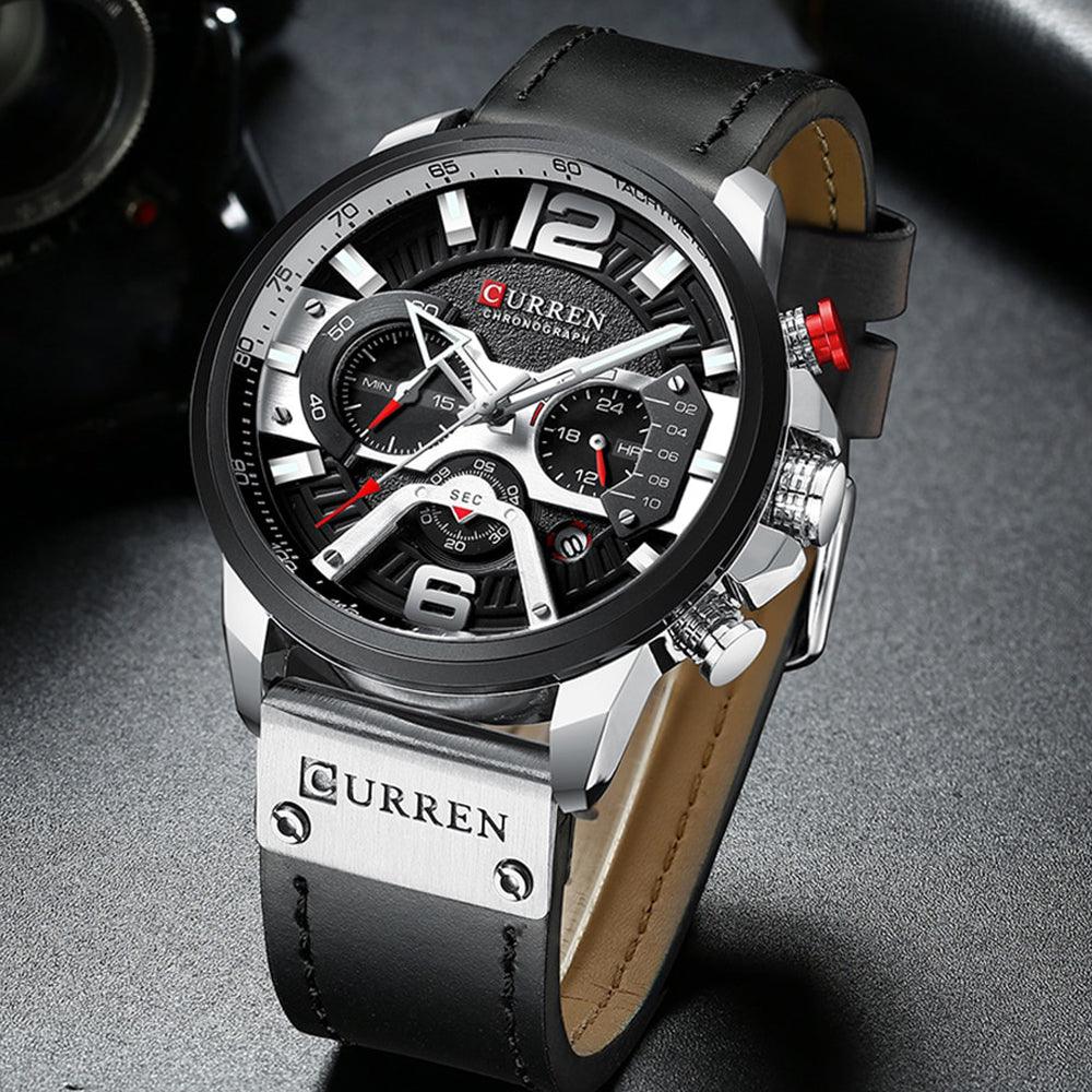 CURREN Men’s Fashion Semi-Functional Luxury Watch - dealskart.com.au