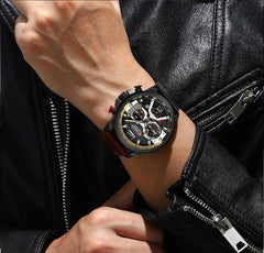 CURREN Men’s Fashion Semi-Functional Luxury Watch - dealskart.com.au