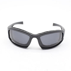 Daisy Polarized Tactical Sunglasses - 4 Lenses, UV Protection, Extendable - dealskart.com.au