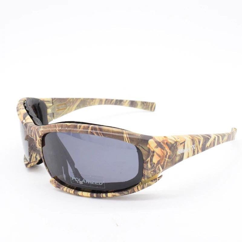 Daisy Polarized Tactical Sunglasses - 4 Lenses, UV Protection, Extendable - dealskart.com.au