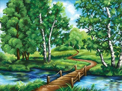 DIY Home Décor Oil Painting Landscape Canvas - dealskart.com.au