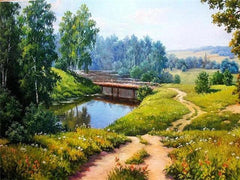 DIY Home Décor Oil Painting Landscape Canvas - dealskart.com.au