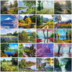 DIY Home Décor Oil Painting Landscape Canvas - dealskart.com.au