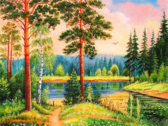 DIY Home Décor Oil Painting Landscape Canvas - dealskart.com.au