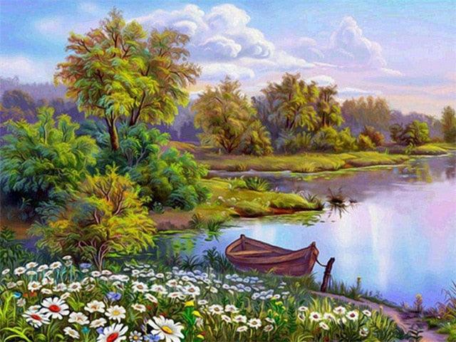 DIY Home Décor Oil Painting Landscape Canvas - dealskart.com.au