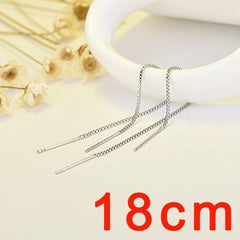 DW 1 PC Ear Clip Long Tassel Earrings for Women 2020 Zircon Ear Cuff Earring Ear Line Fashion Jewelry Gift - dealskart.com.au