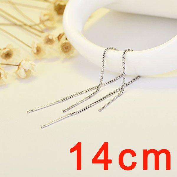 DW 1 PC Ear Clip Long Tassel Earrings for Women 2020 Zircon Ear Cuff Earring Ear Line Fashion Jewelry Gift - dealskart.com.au