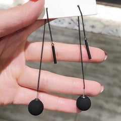 DW 1 PC Ear Clip Long Tassel Earrings for Women 2020 Zircon Ear Cuff Earring Ear Line Fashion Jewelry Gift - dealskart.com.au