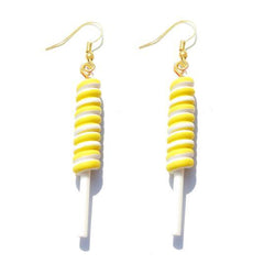 Earring For Women Resin Lollipop Drop Earrings Children Jewelry Custom Made Handmade Cute Girls Cotton Candy Gift - dealskart.com.au