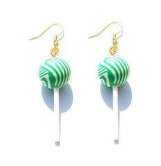 Earring For Women Resin Lollipop Drop Earrings Children Jewelry Custom Made Handmade Cute Girls Cotton Candy Gift - dealskart.com.au