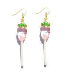 Earring For Women Resin Lollipop Drop Earrings Children Jewelry Custom Made Handmade Cute Girls Cotton Candy Gift - dealskart.com.au