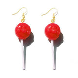 Earring For Women Resin Lollipop Drop Earrings Children Jewelry Custom Made Handmade Cute Girls Cotton Candy Gift - dealskart.com.au