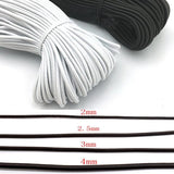 Elastic Ropes/Bands Black and White for DIY Crafts Sewing - dealskart.com.au