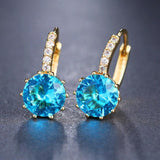 EMMAYA Fashion 10 Colors AAA CZ Element Stud Earrings For Women Wholesale Chea Factory Price - dealskart.com.au
