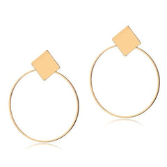 FNIO Fashion Vintage Earrings For Women Big Geometric Statement Gold Metal Drop Earrings 2020 Trendy Earings Jewelry Accessories - dealskart.com.au