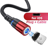 FONKEN Magnetic Cable For Iphon Charger USB Type C Cable Micro USB Magnet Charge Cable Mobile Phone Cable Magnetic Charging Cord - dealskart.com.au