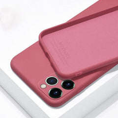 For iPhone 11 Pro SE 2 Case Luxury Original Silicone Full Protection Soft Cover For iPhone X XR 11 XS Max 7 8 6 6s Phone Case - dealskart.com.au