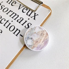 Glossy Popular Marble Expanding Phone Stand Grip Finger Rring Support Anti-Fall Round Foldable Mobile Phone Holder for iPhone 11 - dealskart.com.au