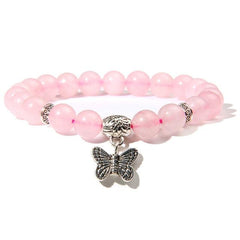 Handmade Natural Stone Lotus Ohm Buddha Beads Bracelet Pink Zebra Stone Lotus Charm Bracelet for Women Men Yoga Jewelry Gifts - dealskart.com.au