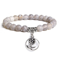 Handmade Natural Stone Lotus Ohm Buddha Beads Bracelet Pink Zebra Stone Lotus Charm Bracelet for Women Men Yoga Jewelry Gifts - dealskart.com.au