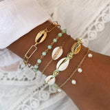 HiMen Stylish Multi Strand Chain Bracelet - Gold/Silver Toned - dealskart.com.au