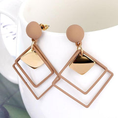 Iparam Women's Geometric Design Charming Earrings - Metal Toned - dealskart.com.au