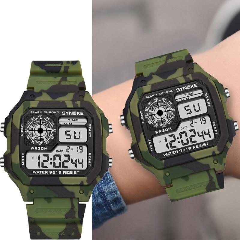 Kids’ Digital Camouflage Military Multifunction Wristwatch - dealskart.com.au