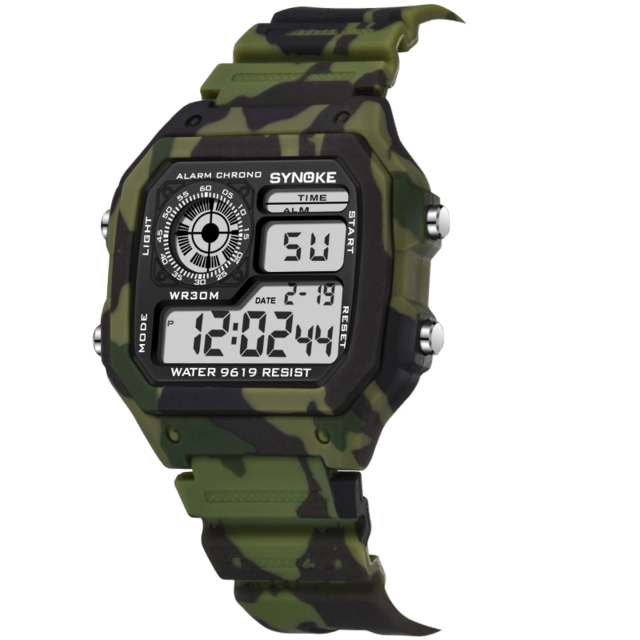 Kids’ Digital Camouflage Military Multifunction Wristwatch - dealskart.com.au