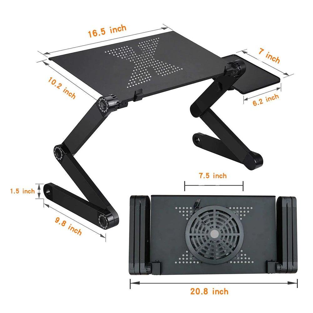 Laptop Table Stand With Mouse Plate & Radiator Fans - dealskart.com.au